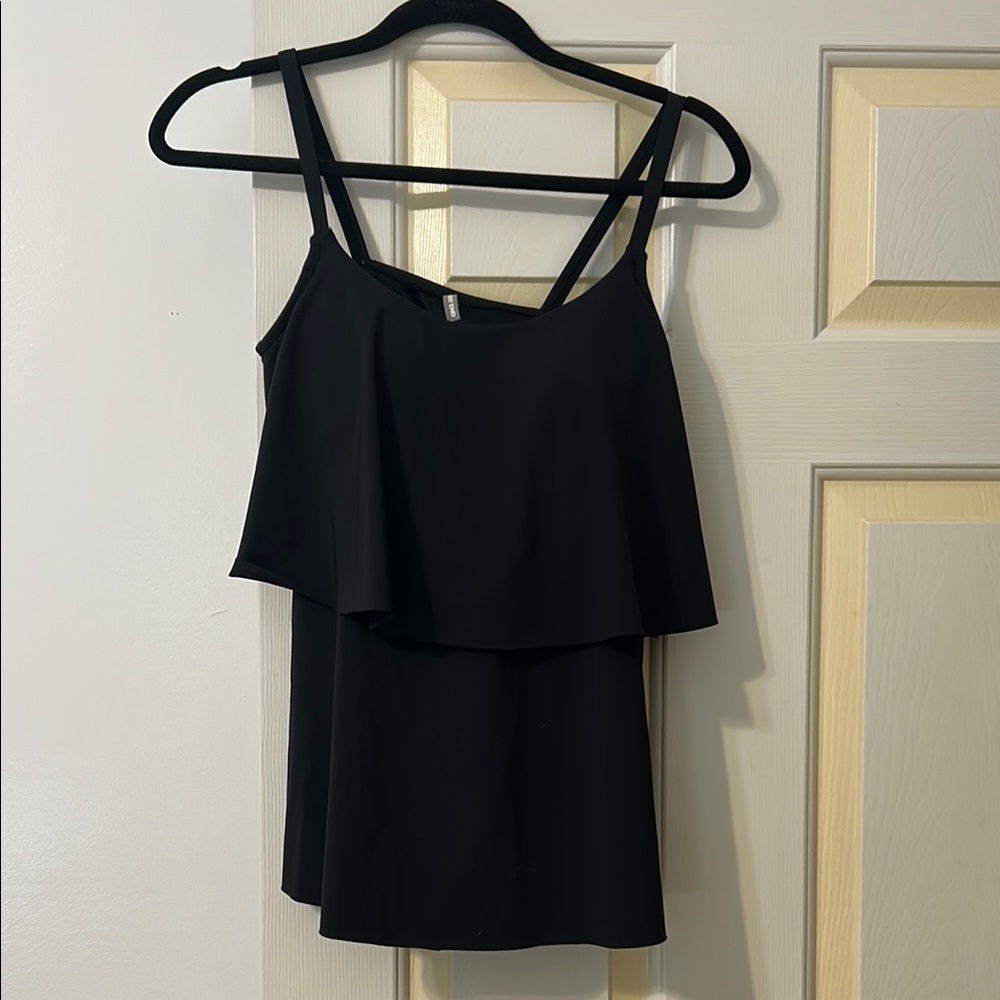 Lands' End Black Swimsuit Top